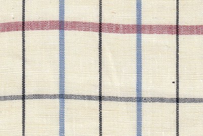 Ivory with Black/Red/Blue checks