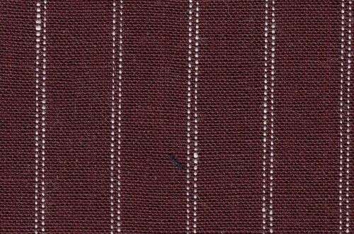 Burgundy with white stripes