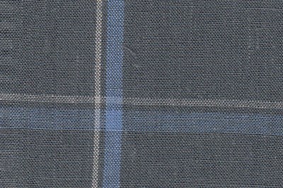 Grey with Blue & ivory Check