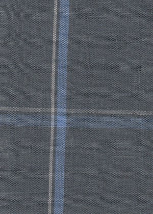 Grey with Blue & ivory Check