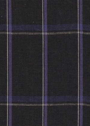 Black with Purple & Ivory check