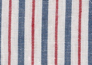 White with Red & Blue Stripes