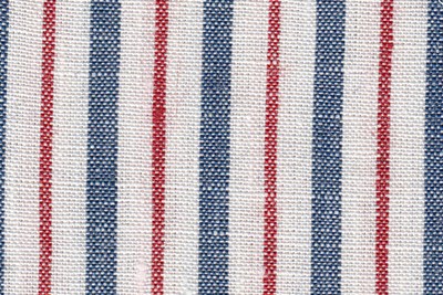 White with Red & Blue Stripes