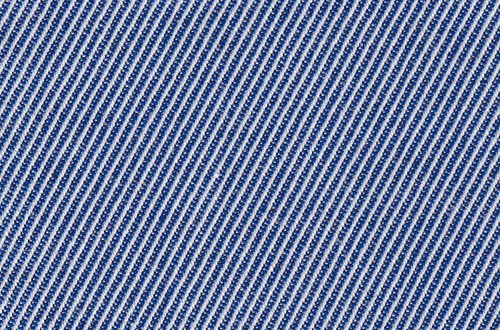 Plain Blue / White Twill