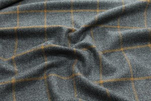 Grey w/ gold check