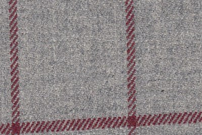 Light Grey w/ Burgundy check