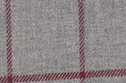 Light Grey w/ Burgundy check