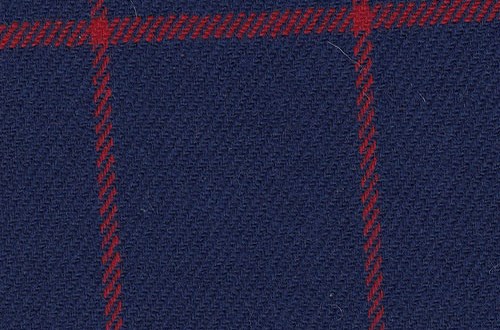 Blue w/ Red check