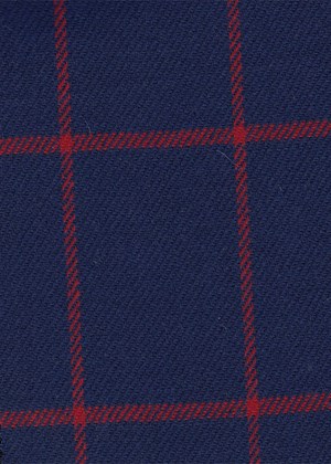 Blue w/ Red check