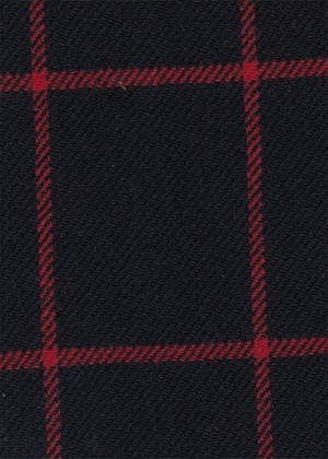 Black w/ Red Check