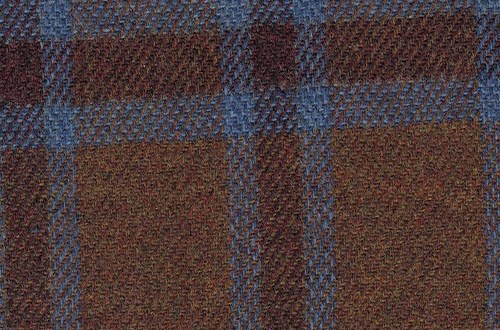 Tan w/ blue & Brown check