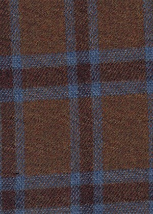 Tan w/ blue & Brown check