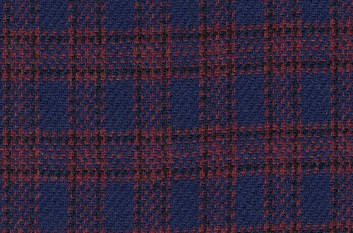 Blue w/ small red check