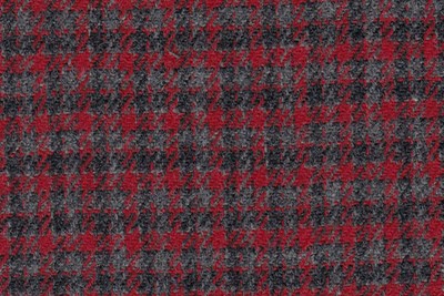 Grey & Red Micro check