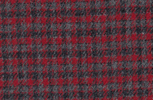 Grey & Red Micro check