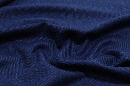 Plain Navy Textured Twill