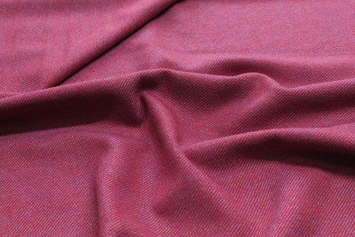 Plain Red/Lilac Twill