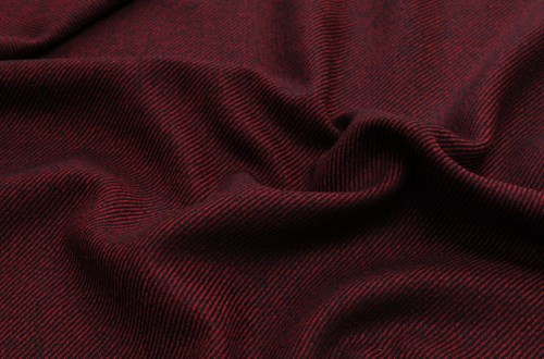 Plain Red/Black Twill