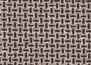 CREAM / BROWN CROSSHATCH (PLAIN)