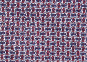 RED / BLUE CORSSHATCH (PLAIN)