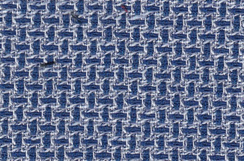 LT BLUE / BLUE CROSSHATCH (PLAIN)