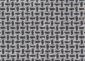 WHITE / DK GREY CROSSHATCH (PLAIN)