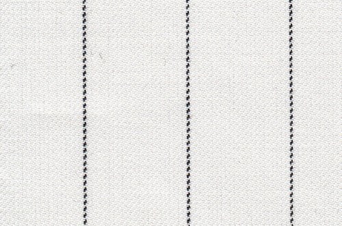 White with black Pin stripe