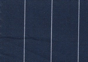 Navy with White Pin Stripe