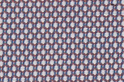 White / orange / blue birdseye