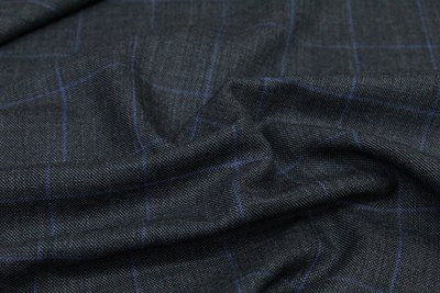 Grey w/ Blue windowpane