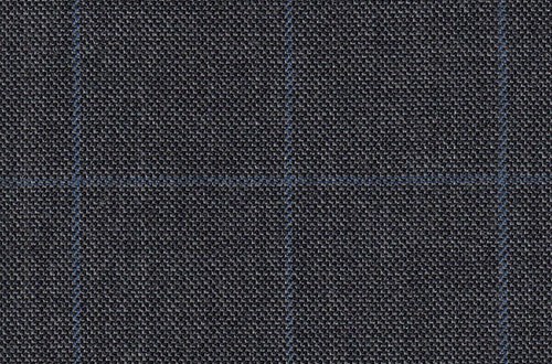Grey w/ Blue windowpane