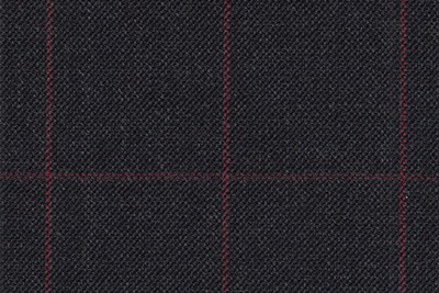 Charcoal Grey w/ Burgundy windowpane