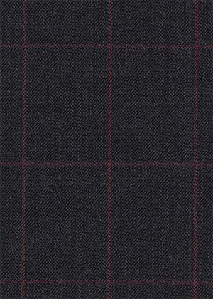 Charcoal Grey w/ Burgundy windowpane
