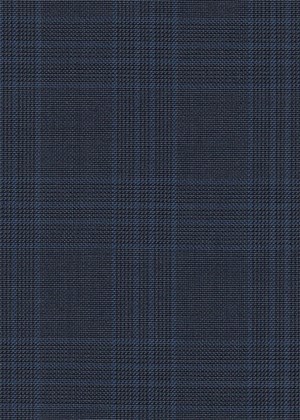 Blue/Grey with blue/Black check