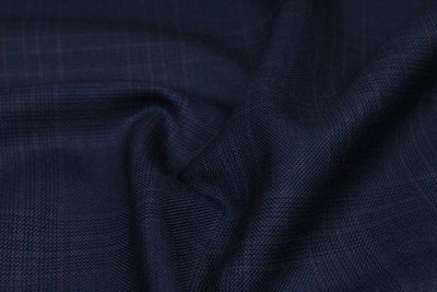 Navy w/ Burgundy black check