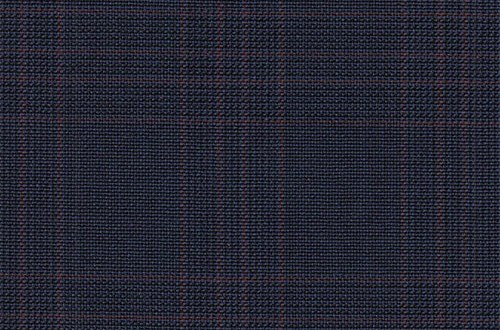 Navy w/ Burgundy black check
