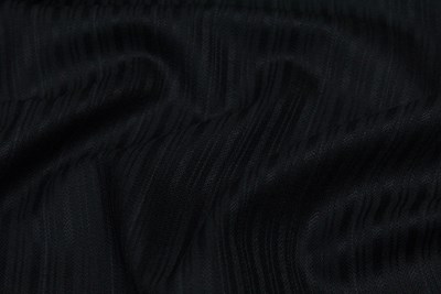 Black Self Stripe w/wide pin stripe