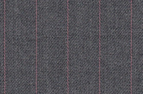 Grey with Orange Pin Stripe