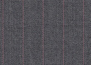 Grey with Orange Pin Stripe