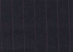 Navy with Fuchsia Pin Stripe