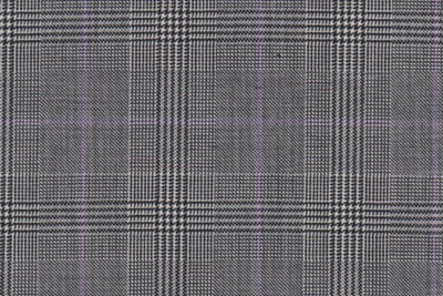 Black and White w/Purple Check