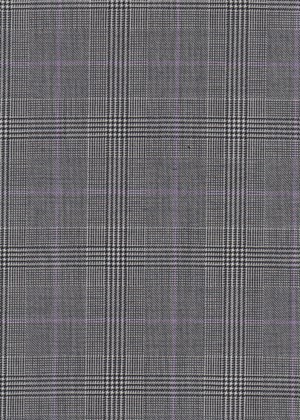 Black and White w/Purple Check