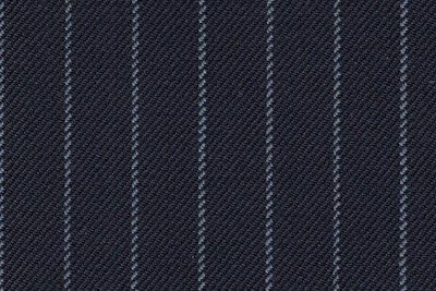 Navy with Sky narrow chalk stripe