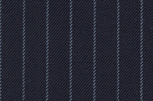 Navy with Sky narrow chalk stripe