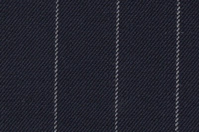 Navy with white chalk stripe