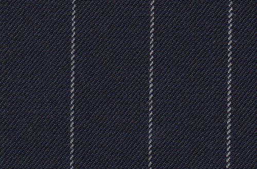 Navy with white chalk stripe