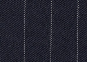 Navy with white chalk stripe