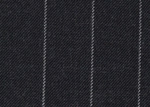 Dark grey with white chalk stripe