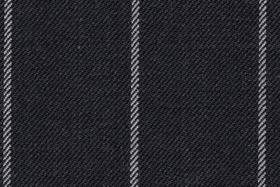 Dark Grey with white chalk stripe