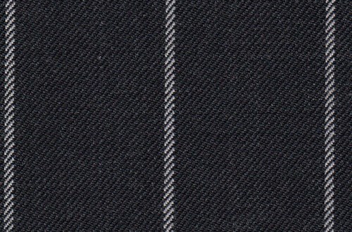 Dark Grey with white chalk stripe